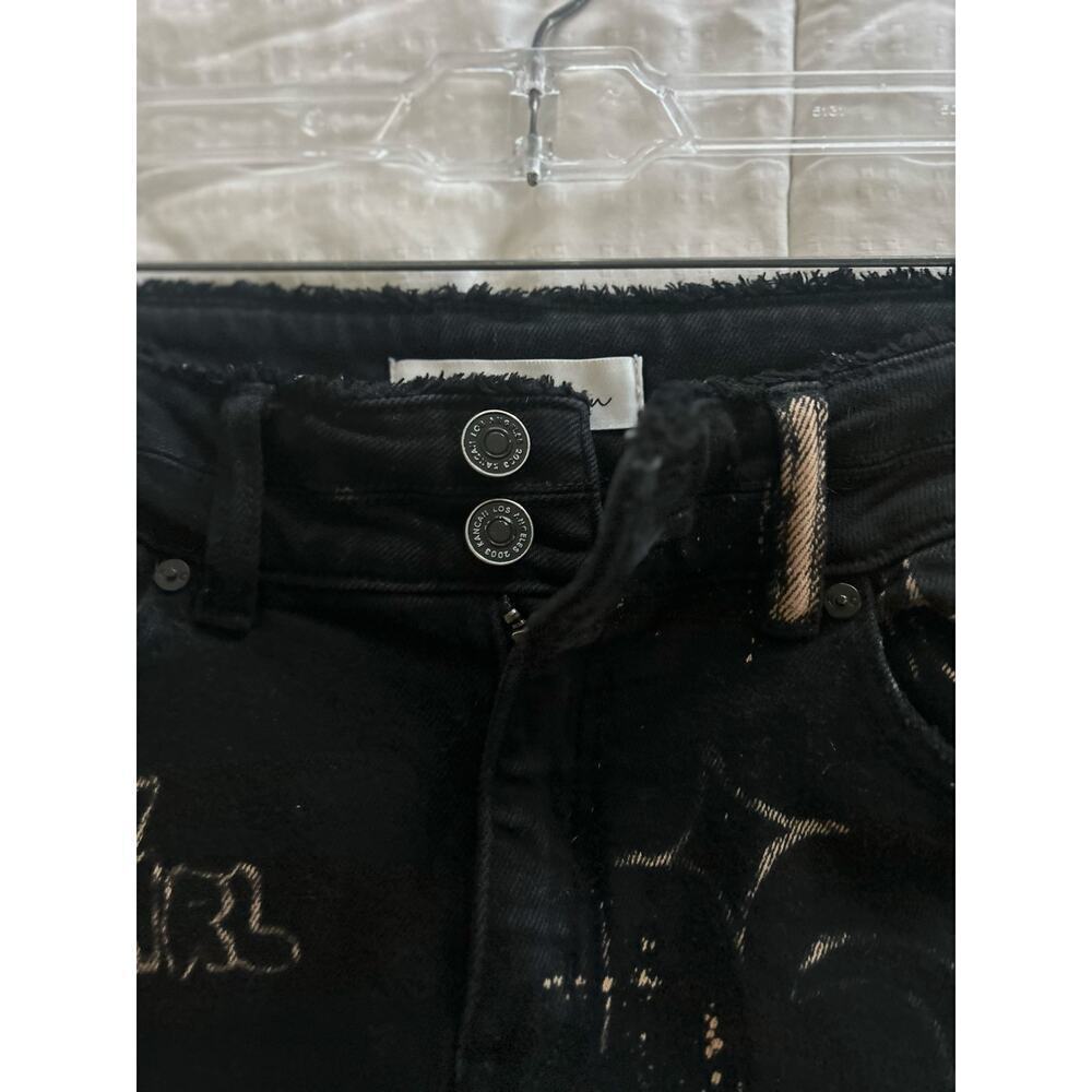 Kancan All Over Graffiti Art Black Skinny Jeans Size 7/27 - Picture 9 of 12